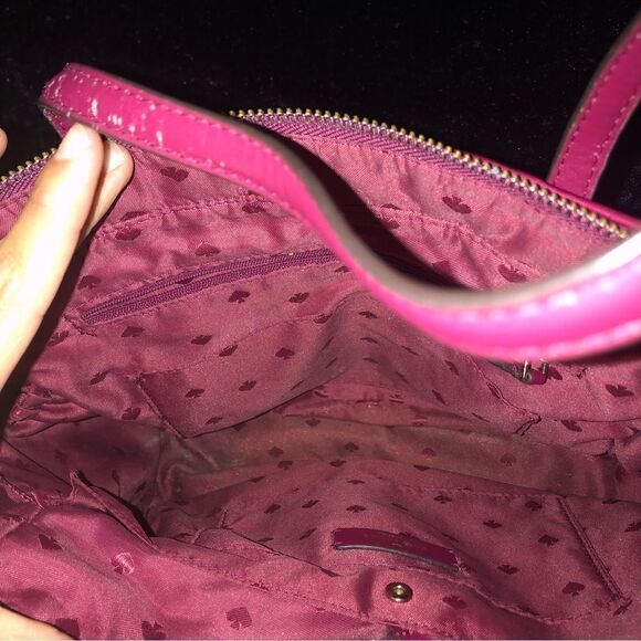 KATE SPADE Chelsea medium tote hand bag purse pockets wine burgundy - Picture 4 of 7